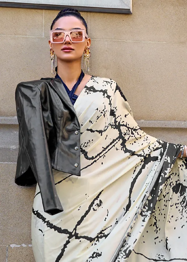 White__Print_Satin_Crepe_Saree