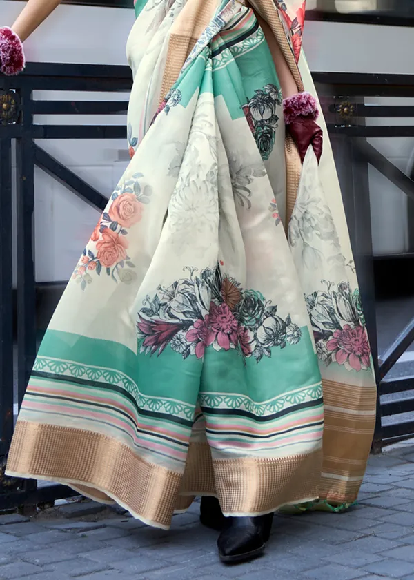 Cream_Satin_Handloom_Weaving_Saree