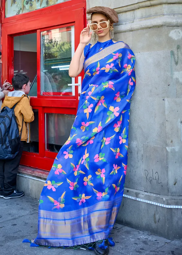 Nevy_Blue_Satin_Handloom_Weaving_Saree