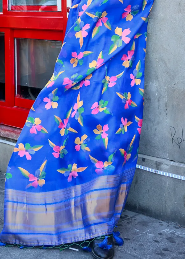 Nevy_Blue_Satin_Handloom_Weaving_Saree