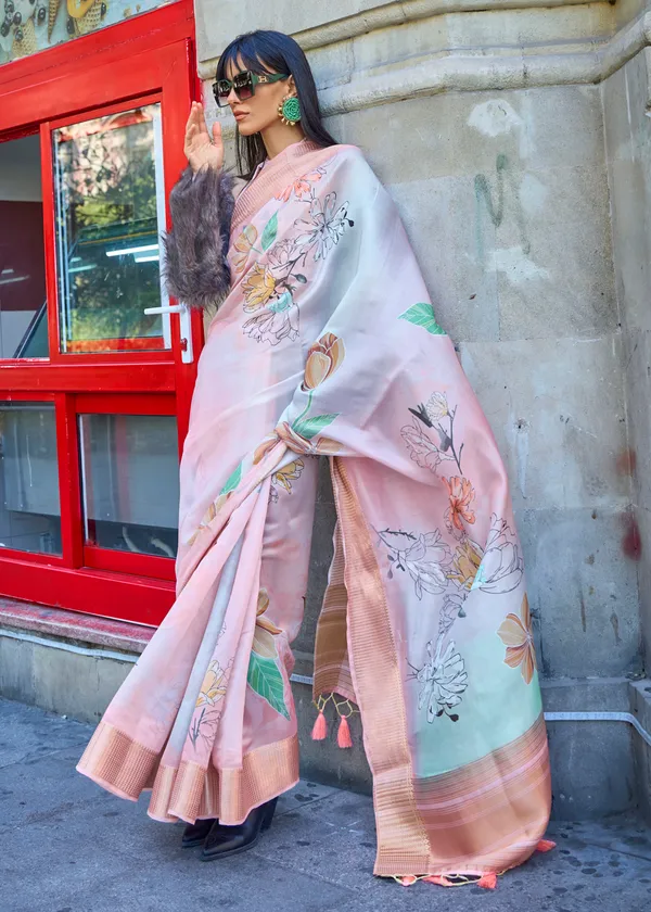 Multicolour_Satin_Handloom_Weaving_Saree
