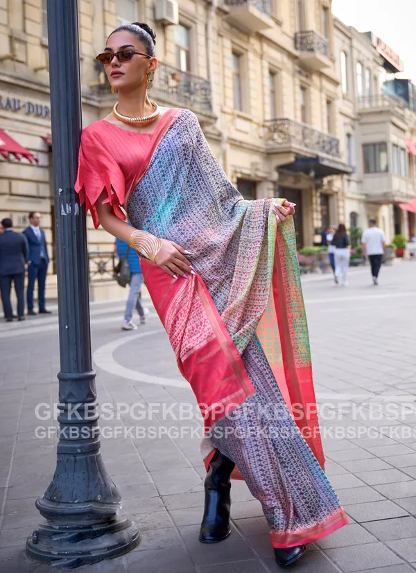 Pink___Poly_Print_Viscose_Handloom_Saree