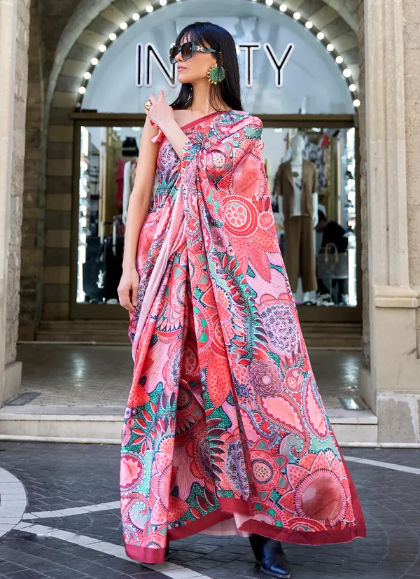 Pink_Two_Tone_Handloom_Weaving_Saree