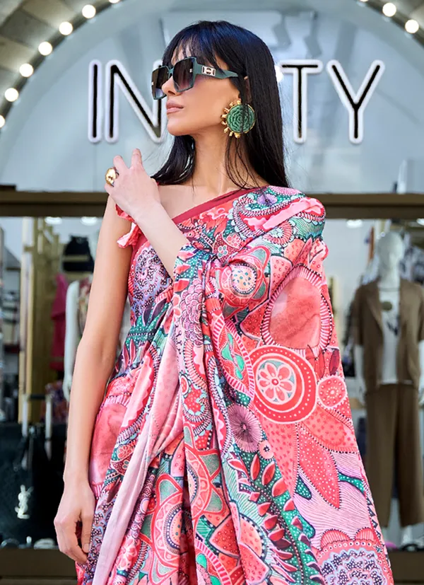 Pink_Two_Tone_Handloom_Weaving_Saree