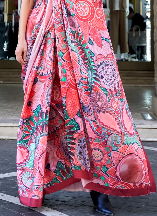 Pink_Two_Tone_Handloom_Weaving_Saree