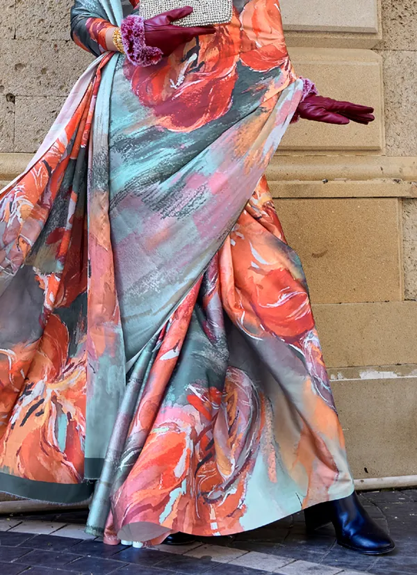 Multicolour_Two_Tone_Handloom_Weaving_Saree