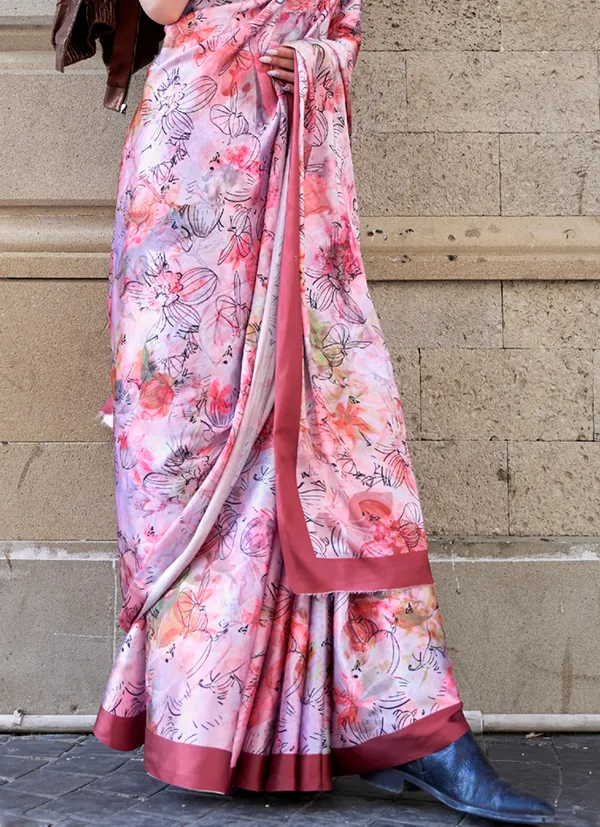 Pink_Two_Tone_Handloom_Weaving_Saree