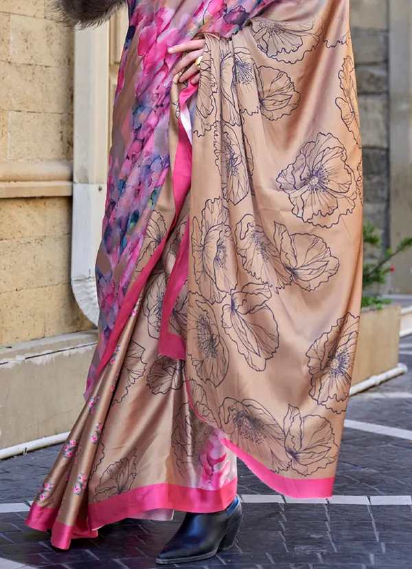 Pink_Two_Tone_Handloom_Weaving_Saree
