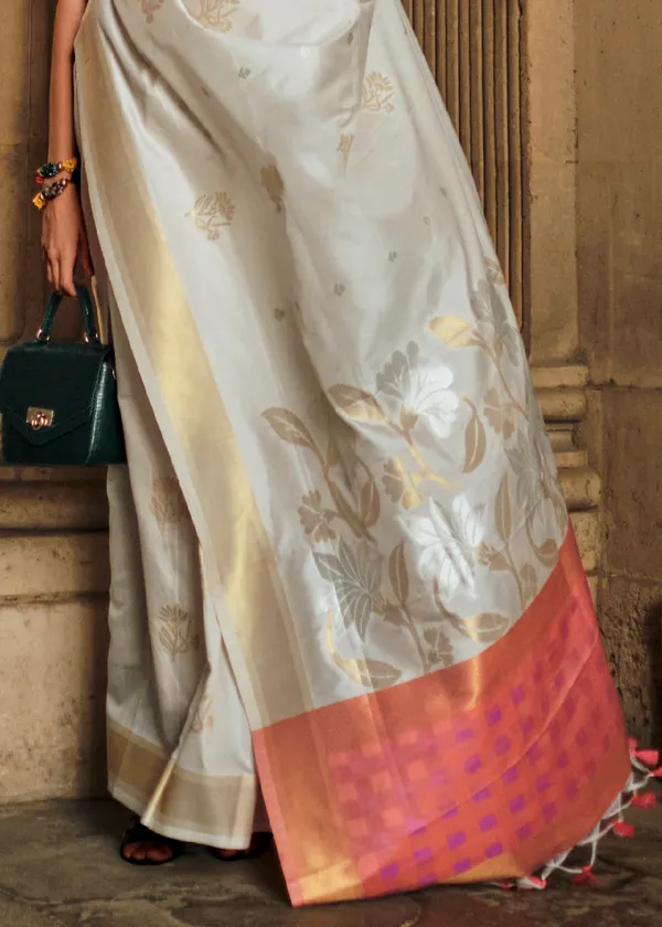 White_Soft_Silk_Handloom_Saree