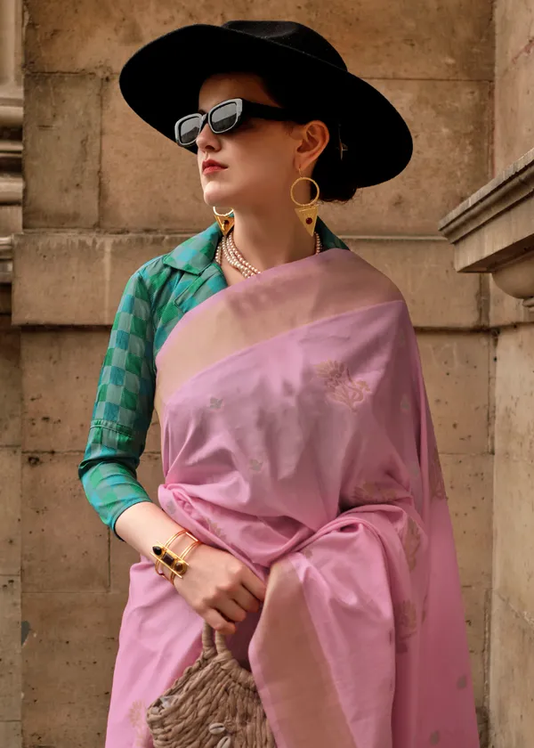 Pink_Soft_Silk_Handloom_Saree