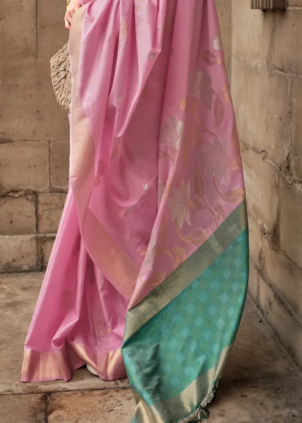Pink_Soft_Silk_Handloom_Saree