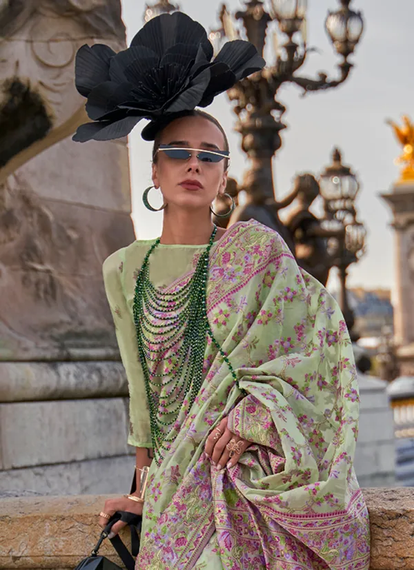 mint_green_Organza_Handloom_Weaving_Saree
