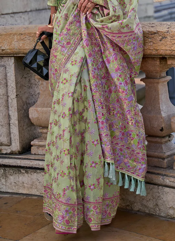 mint_green_Organza_Handloom_Weaving_Saree
