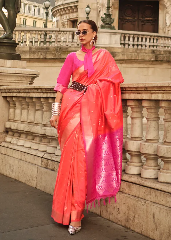 Pink_Handloom_Soft_Silk_Saree