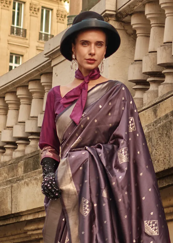Wine_And_Grey__Handloom_Soft_Silk_Saree