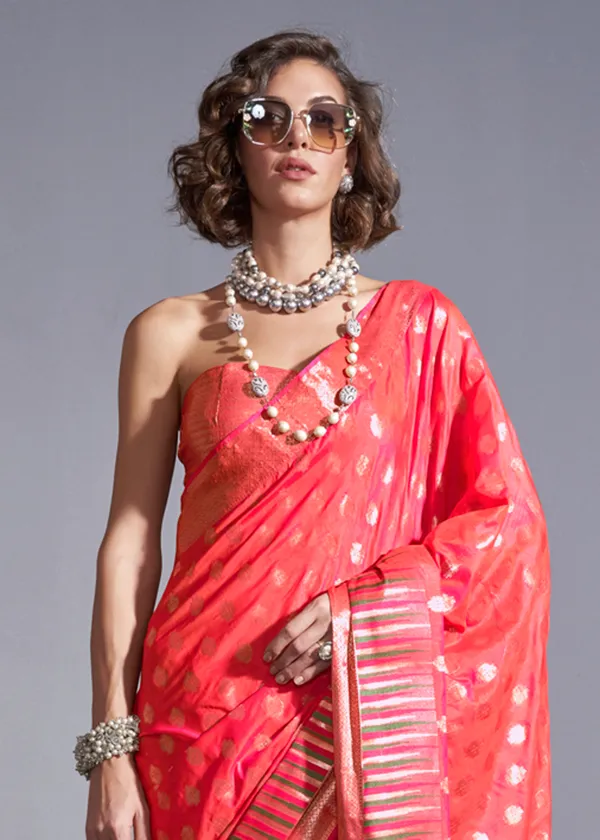 Pink_Handloom_Weaving_Silk_Saree