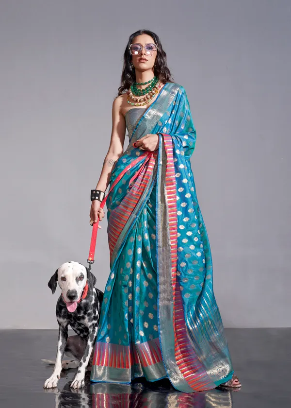 metalic_Handloom_Weaving_Silk_Saree
