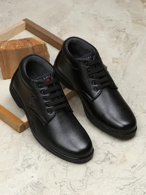 FIELD CARE Lace Up Mid Top Formal Dress Uniform Office wear Shoes Party ...