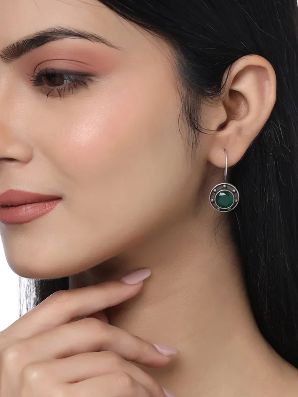 Falak_Round_Green_Studs_for_Women