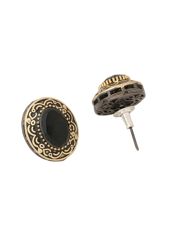 Black_Oval_Studs_for_Women