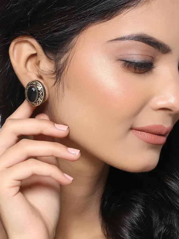 Black_Oval_Studs_for_Women