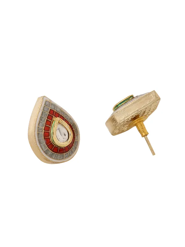 Red_Meena_Tear_Shape_Studs_for_Women