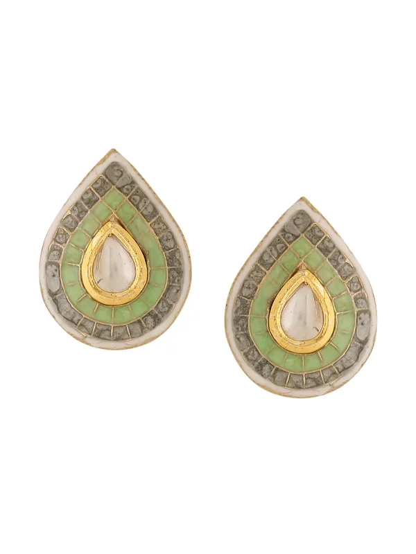 Red_Meena_Tear_Shape_Studs_for_Women