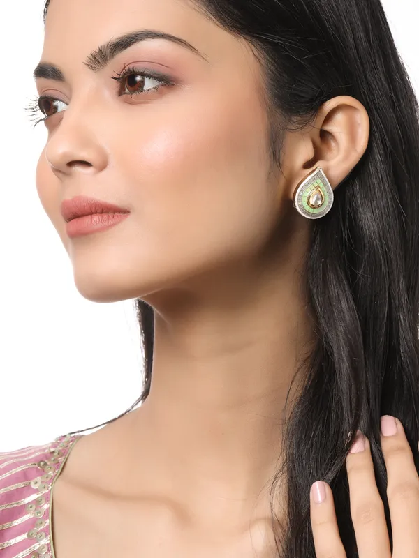 Red_Meena_Tear_Shape_Studs_for_Women