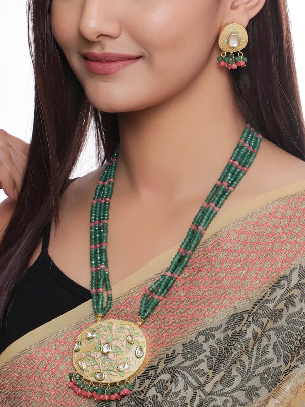 Meena_Green_Long_Jewellery_Set