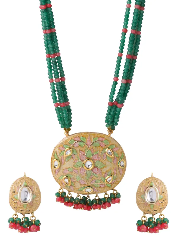 Meena_Green_Long_Jewellery_Set