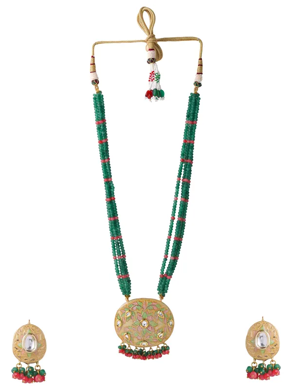 Meena_Green_Long_Jewellery_Set