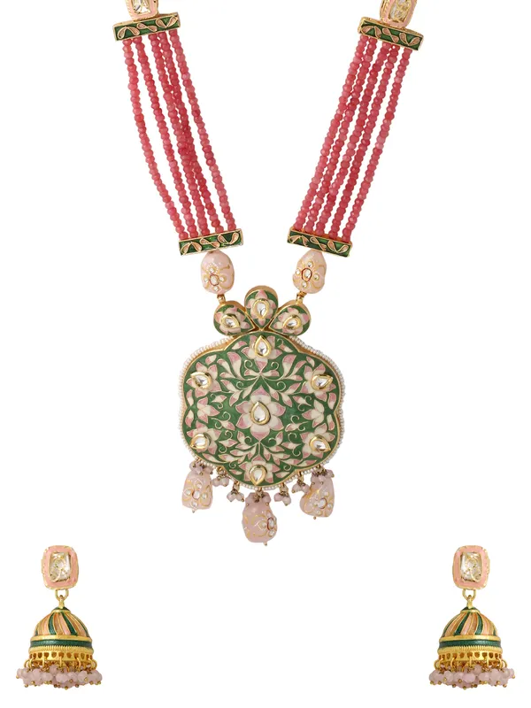 Meena_Red_Long_Jewellery_Set