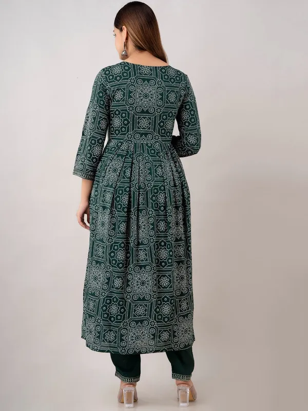 Dark_Green__A-line_Rayon_White_Squine_Work_Embroidered_Kurta_and_Dupatta_Set