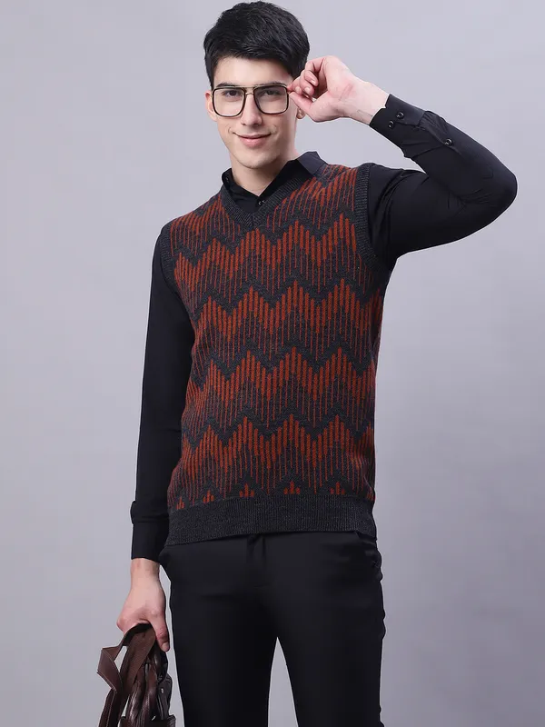 Men_Acrylic_Blend_Wool_Self_Design_V_Neck_Sleeveless_Sweater