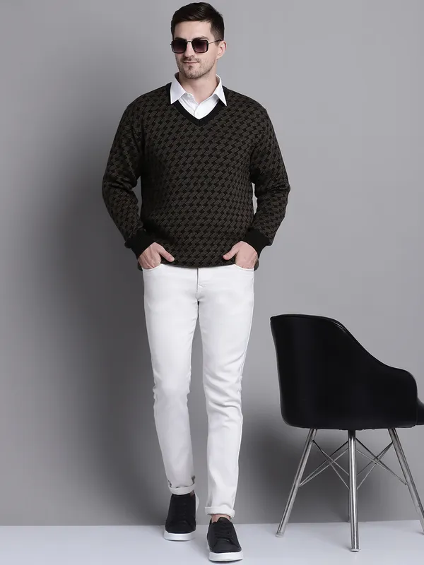 Men_Acrylic_Blend_Wool_Self_Design_V_Neck_Sweater