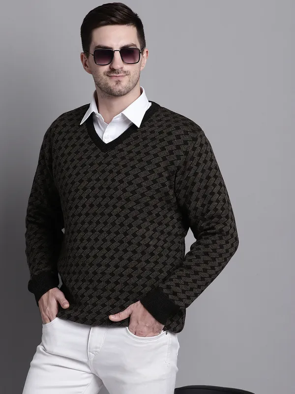 Men_Acrylic_Blend_Wool_Self_Design_V_Neck_Sweater