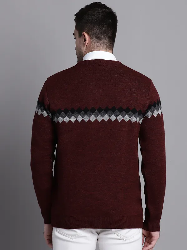 Men_Acrylic_Blend_Wool_Self_Design_V_Neck_Sweater