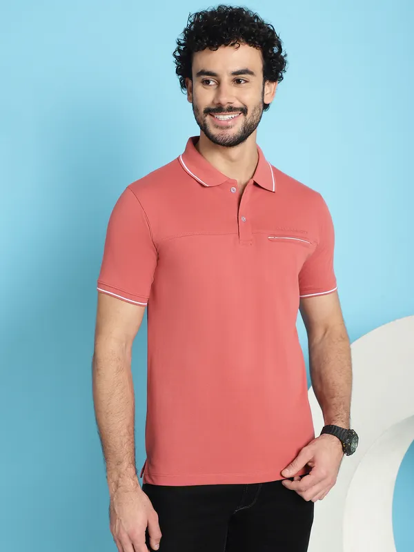Venitian_Men__Pique_Matty_Cotton_Brick_2_Zipper_Pocket_Polo_Neck_T-Shirt