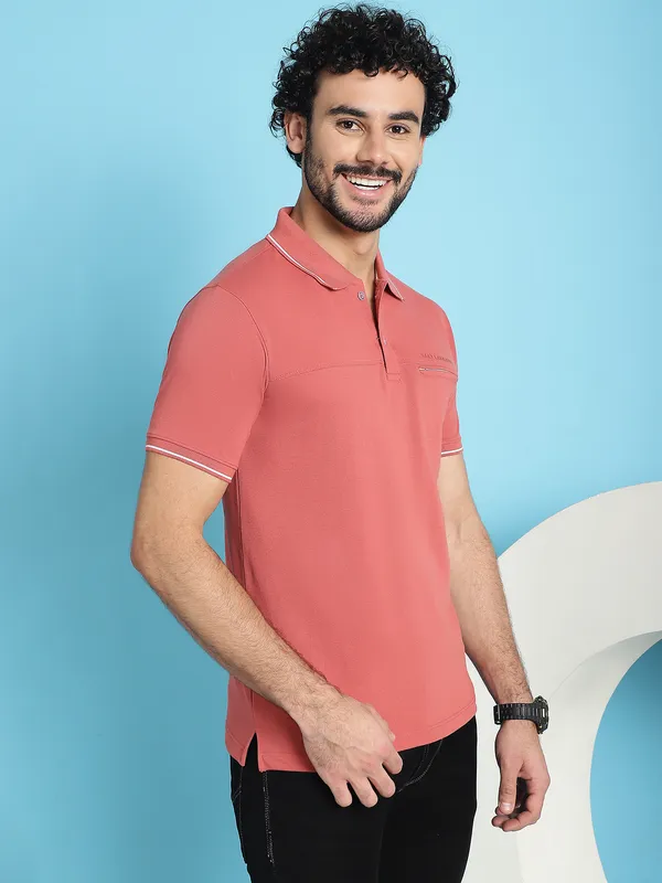 Venitian_Men__Pique_Matty_Cotton_Brick_2_Zipper_Pocket_Polo_Neck_T-Shirt