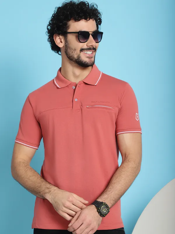 Venitian_Men__Pique_Matty_Cotton_Brick_2_Zipper_Pocket_Polo_Neck_T-Shirt
