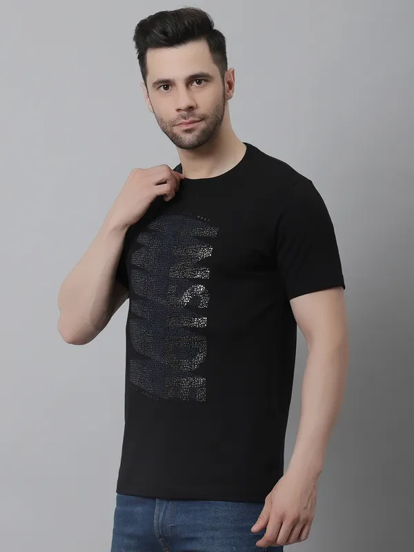 Men_Printed_Round_Neck_Black_Cotton_T-Shirt