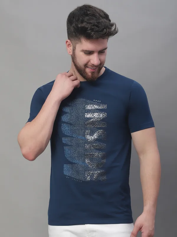 Men_Printed_Round_Neck_Blue_Cotton_T-Shirt