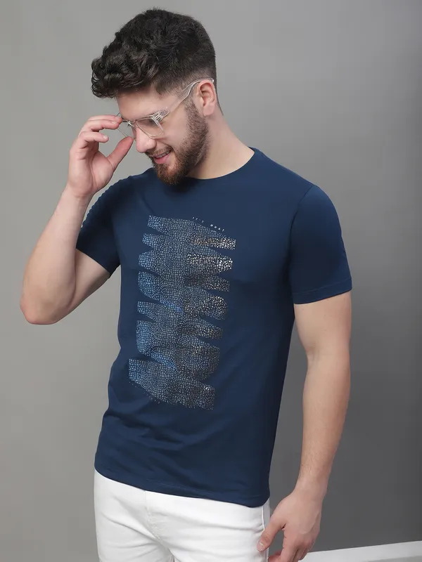 Men_Printed_Round_Neck_Blue_Cotton_T-Shirt