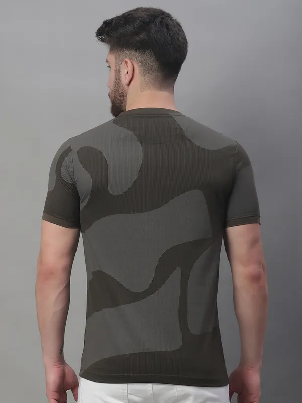 Men_Printed_Round_Neck_Olive_Cotton_T-Shirt
