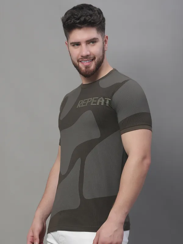 Men_Printed_Round_Neck_Olive_Cotton_T-Shirt