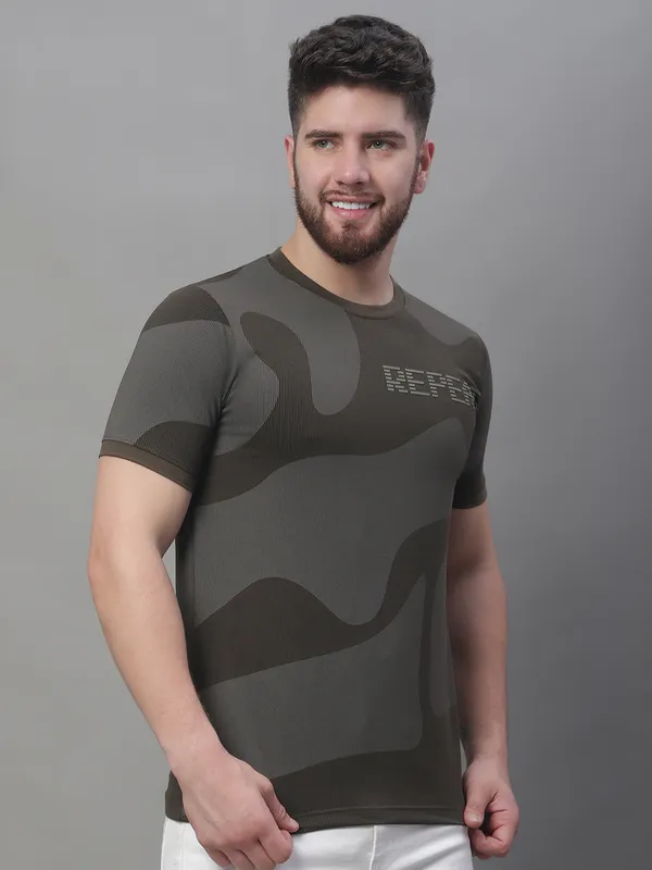Men_Printed_Round_Neck_Olive_Cotton_T-Shirt