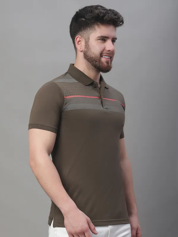 Men_Printed_Olive_Polo_Neck_Cotton_T-Shirt