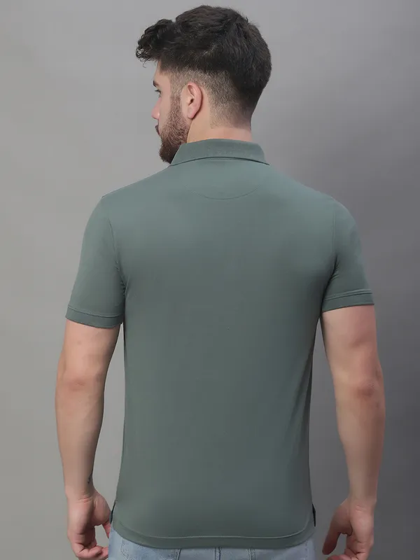 Men_Printed_Green_Polo_Neck_Cotton_T-Shirt