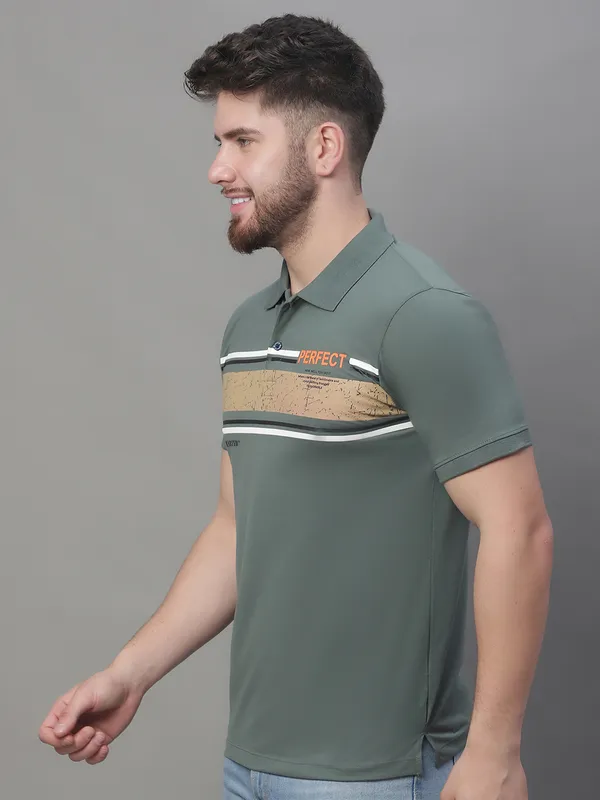Men_Printed_Green_Polo_Neck_Cotton_T-Shirt
