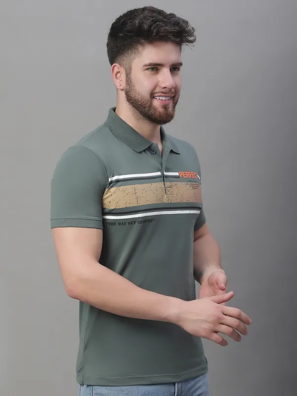 Men_Printed_Green_Polo_Neck_Cotton_T-Shirt